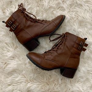 Brash Lace Up Boots
